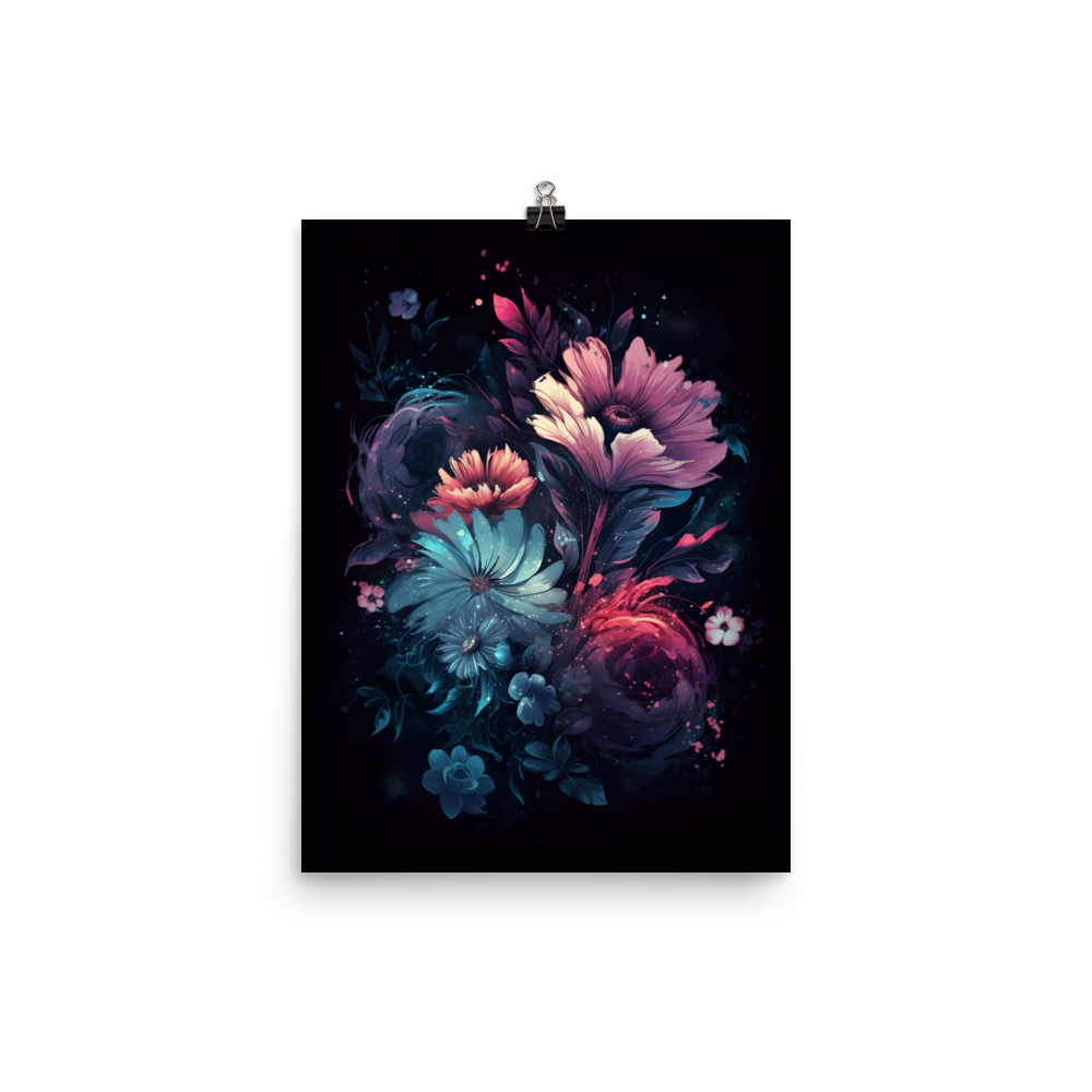 Floral Nebula Poster