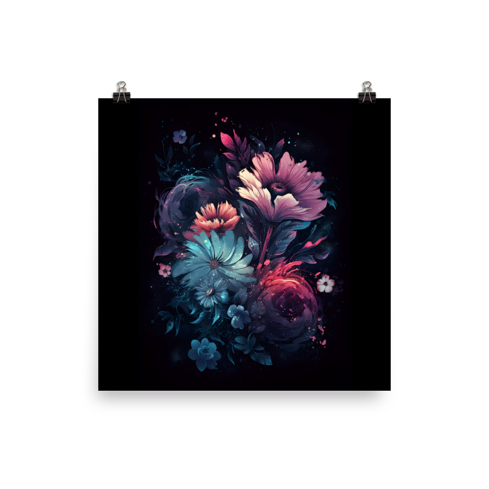 Floral Nebula Poster