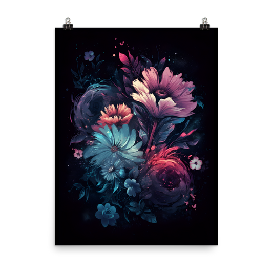 Floral Nebula Poster