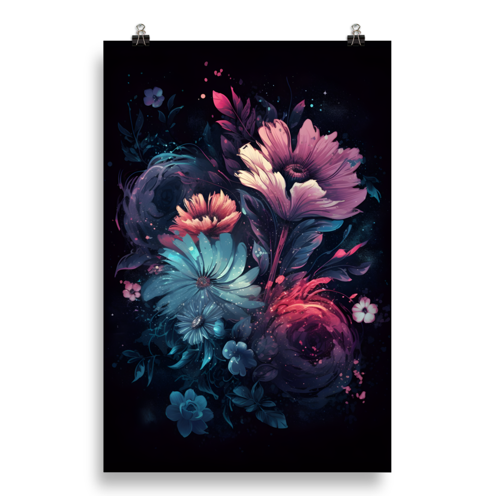 Floral Nebula Poster