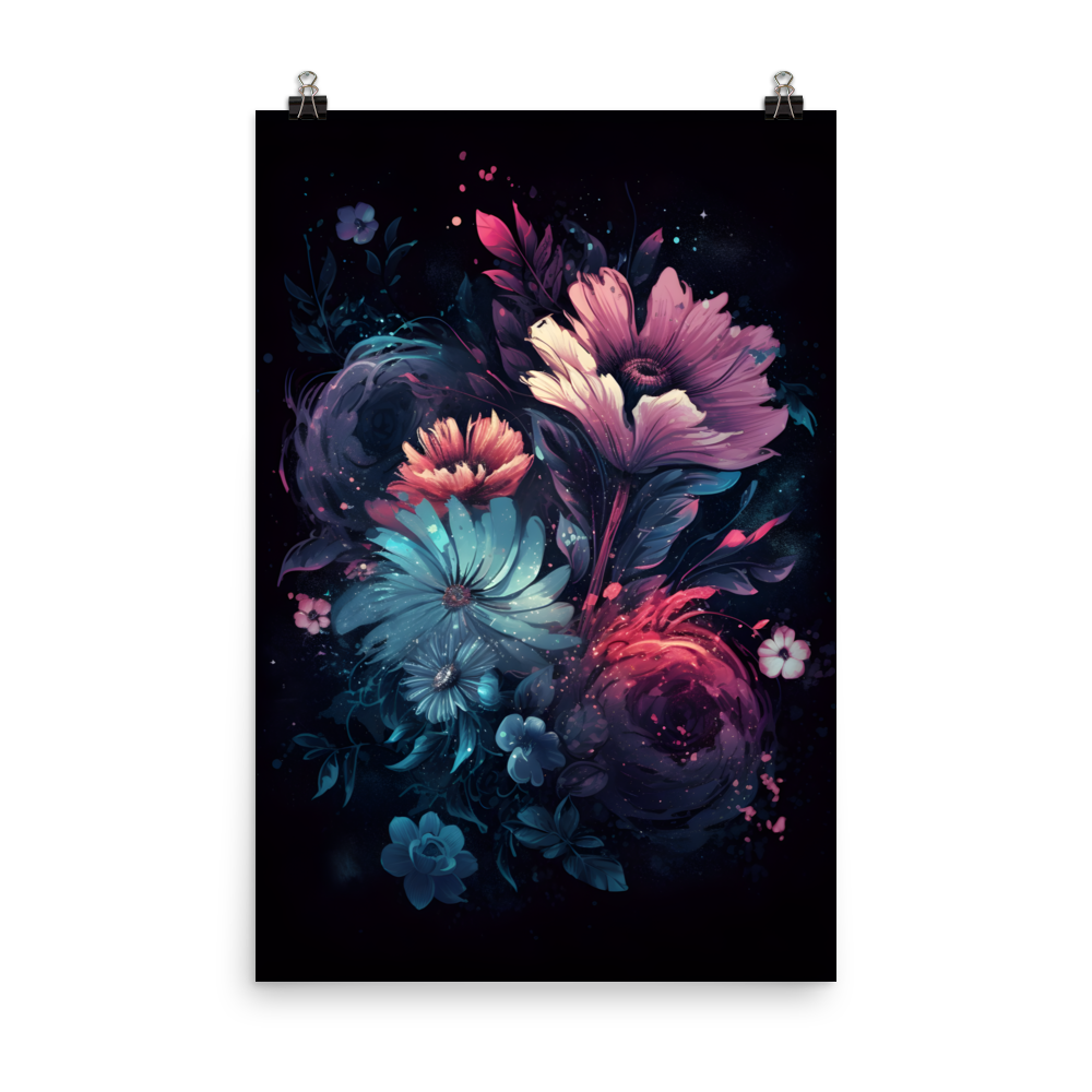 Floral Nebula Poster