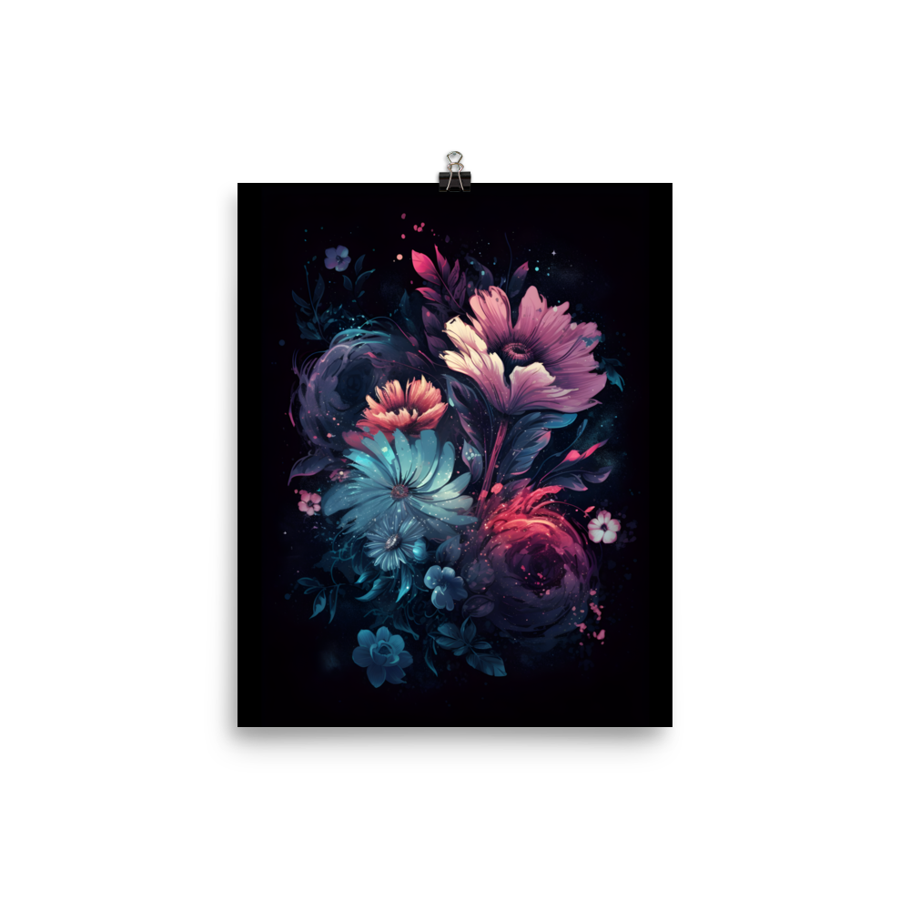 Floral Nebula Poster