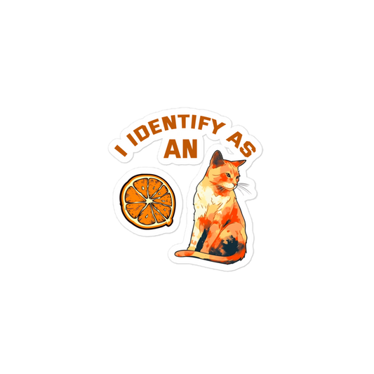 Typical Orange Cat Bubble-free stickers