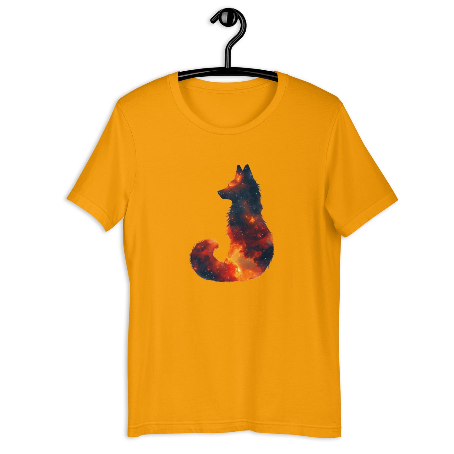 Cosmic Foxy silhouette Unisex t-shirt