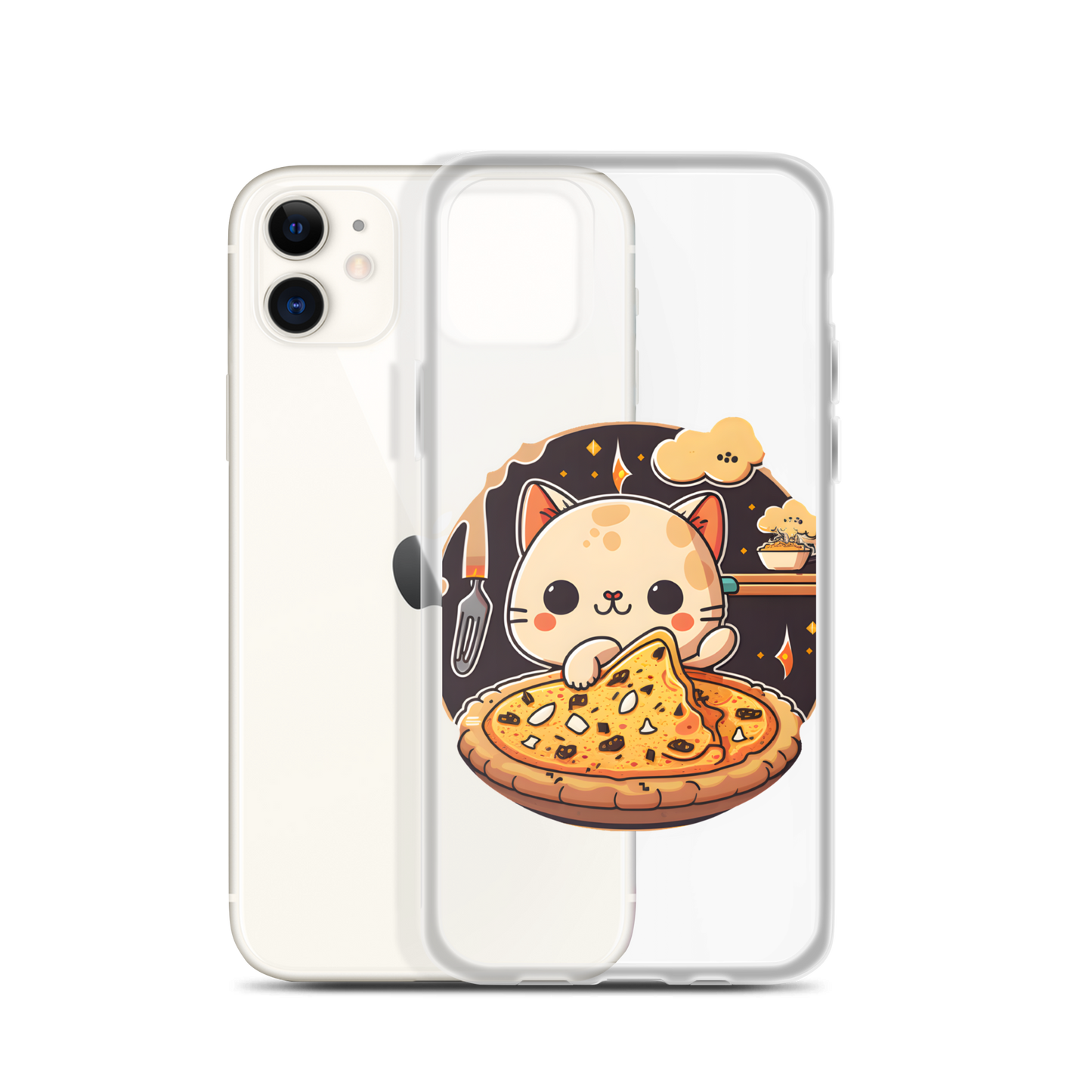 Kawaii kitty Clear Case for iPhone®