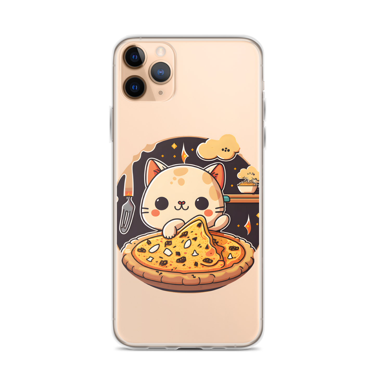 Kawaii kitty Clear Case for iPhone®