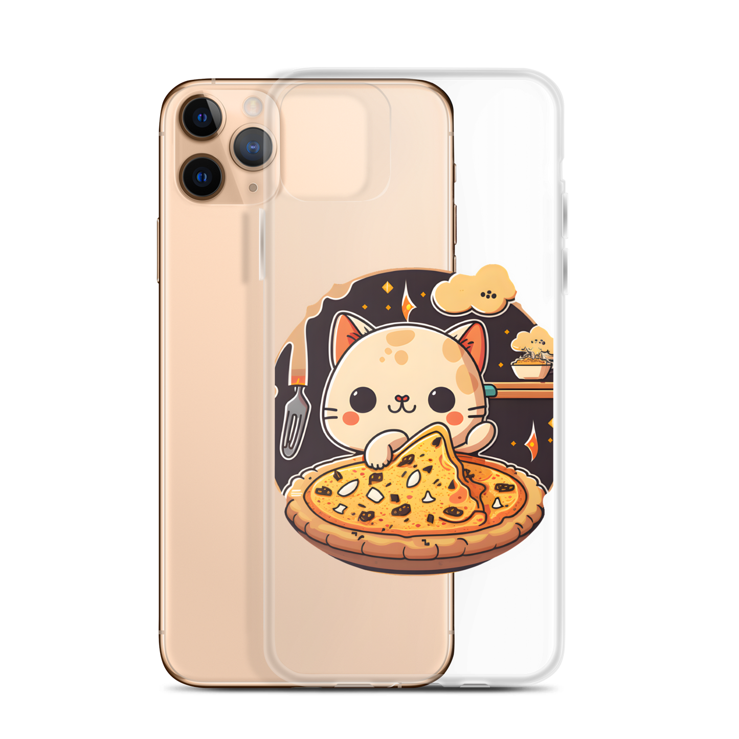 Kawaii kitty Clear Case for iPhone®