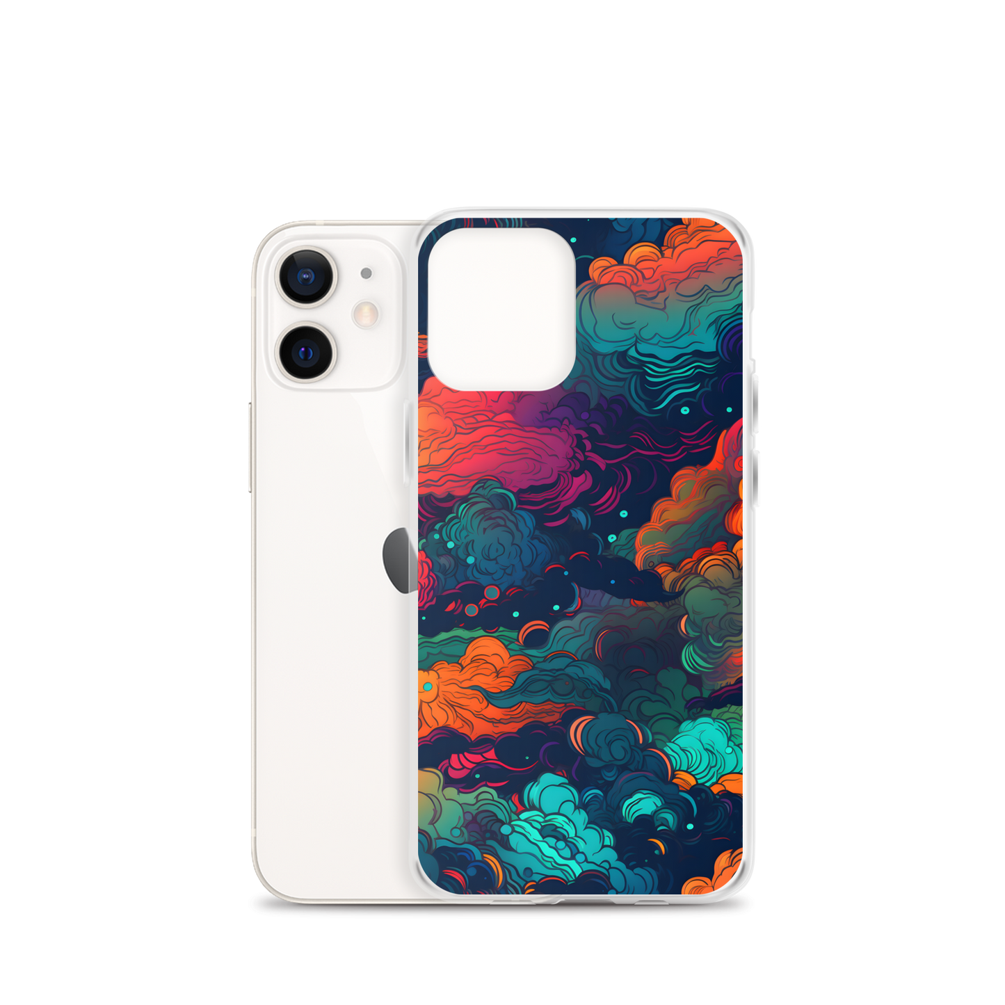 Abstract Neon Cloud Night Clear Case for iPhone®