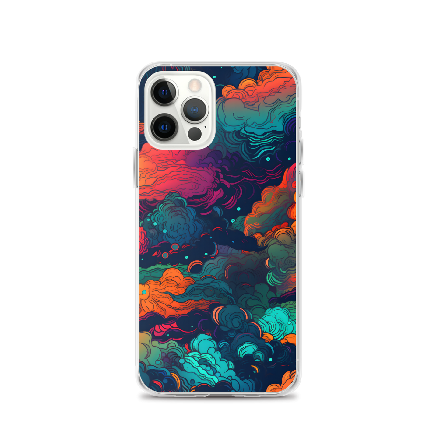 Abstract Neon Cloud Night Clear Case for iPhone®