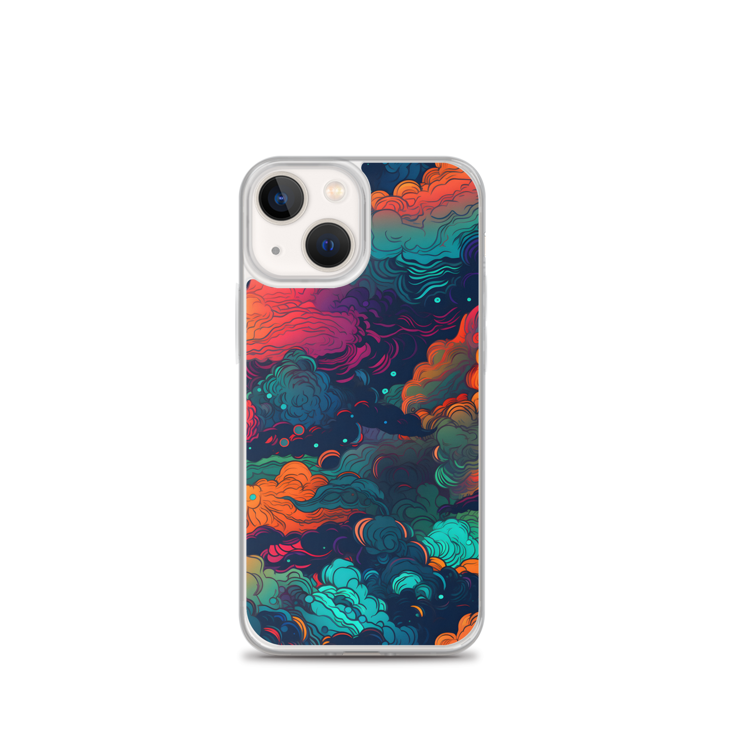 Abstract Neon Cloud Night Clear Case for iPhone®