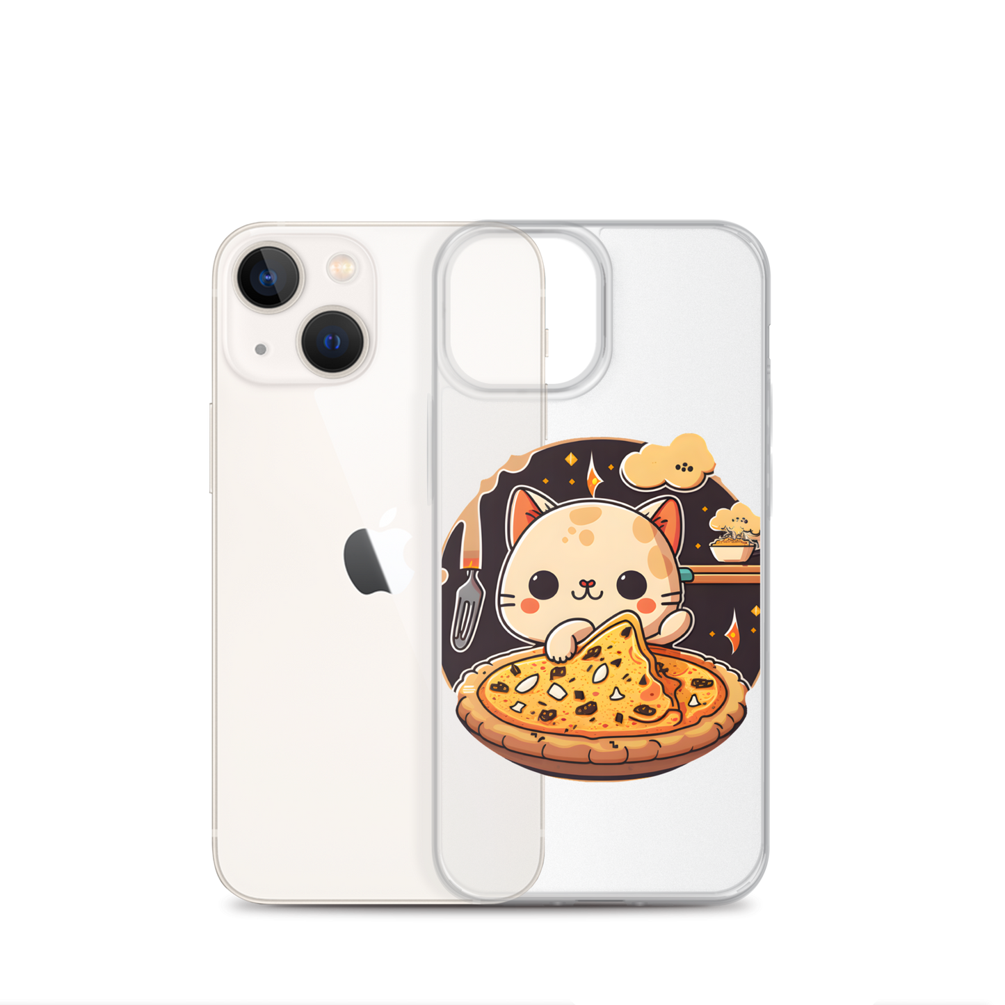 Kawaii kitty Clear Case for iPhone®