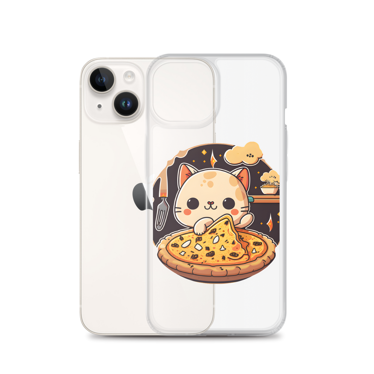 Kawaii kitty Clear Case for iPhone®