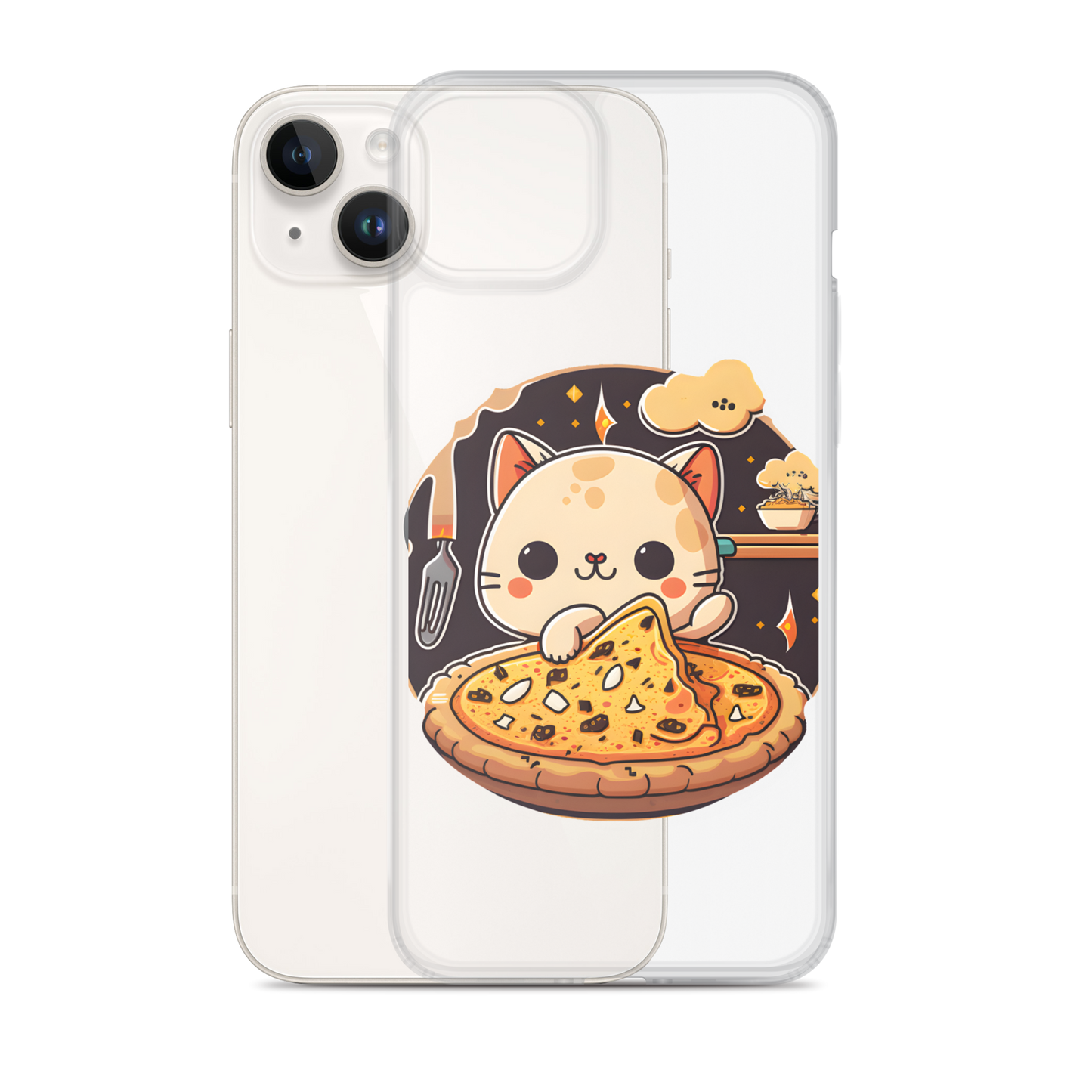 Kawaii kitty Clear Case for iPhone®