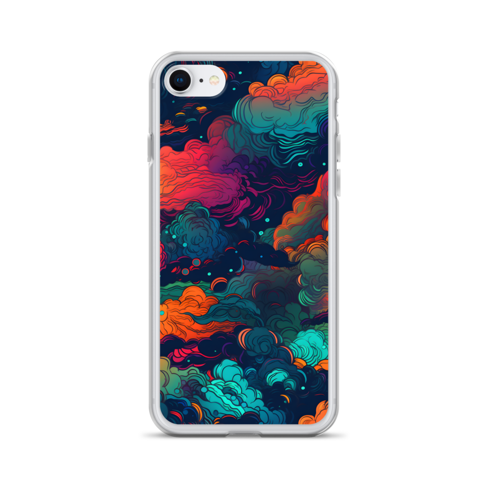 Abstract Neon Cloud Night Clear Case for iPhone®