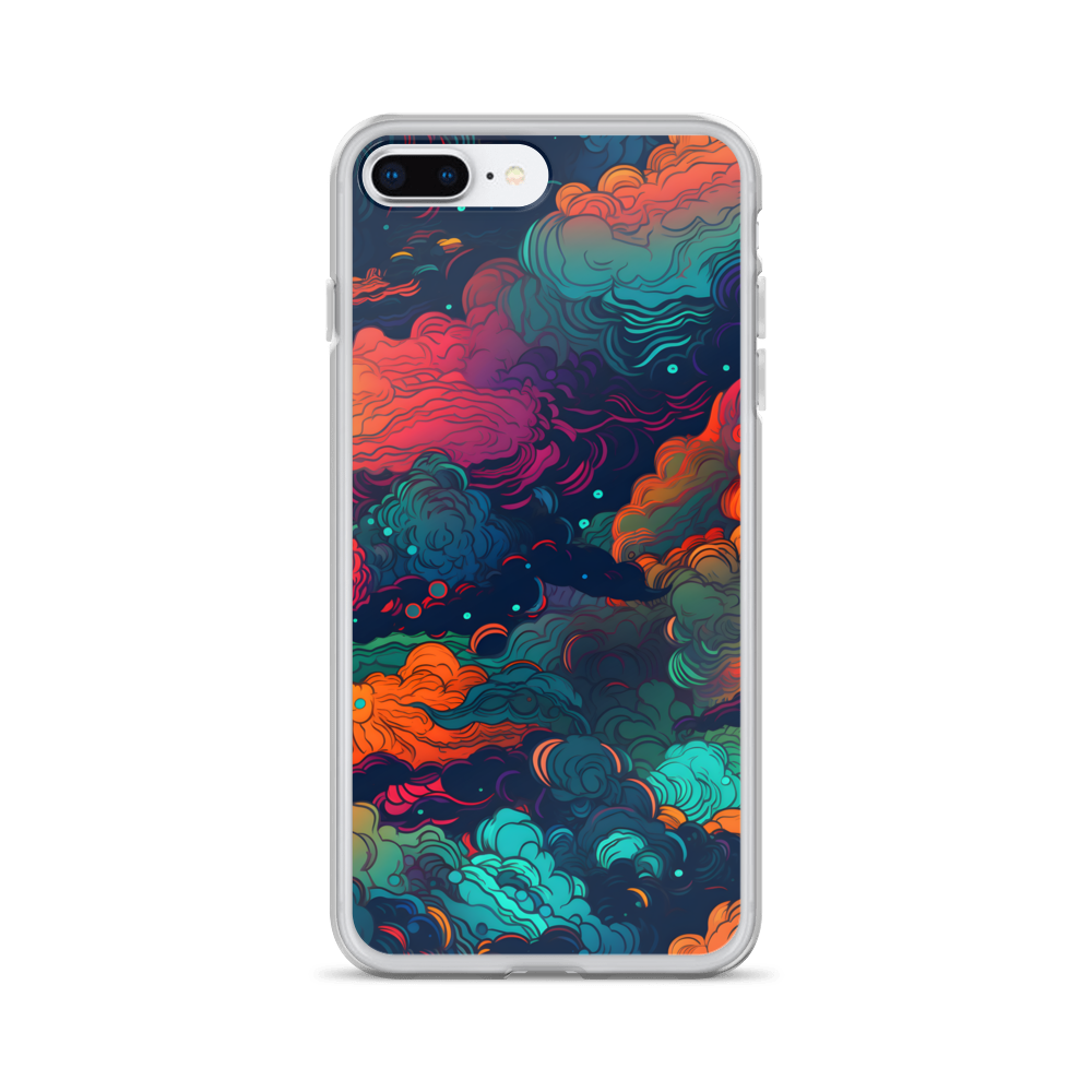 Abstract Neon Cloud Night Clear Case for iPhone®