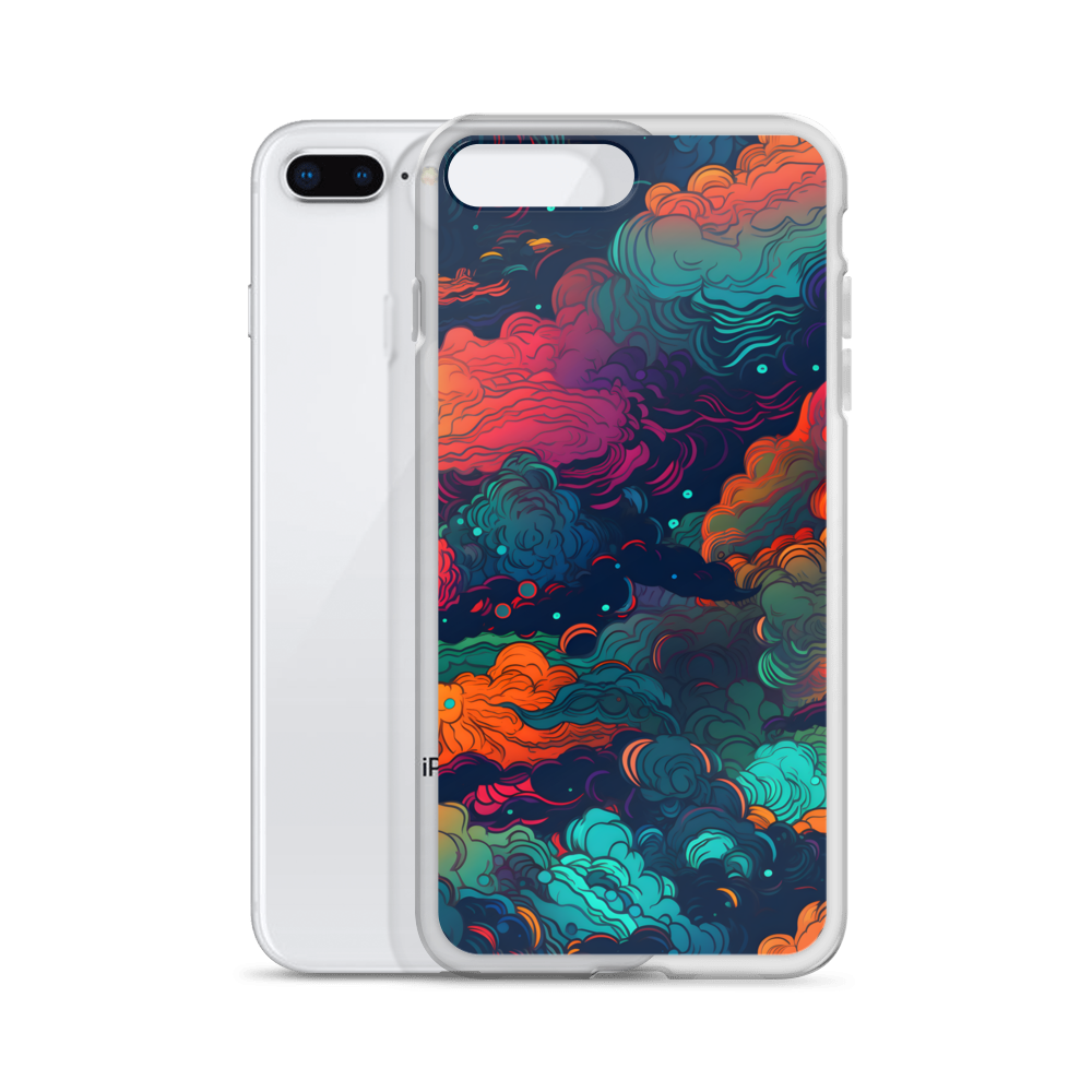 Abstract Neon Cloud Night Clear Case for iPhone®