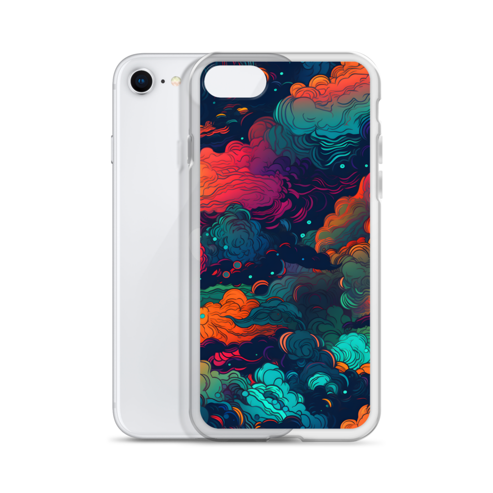 Abstract Neon Cloud Night Clear Case for iPhone®