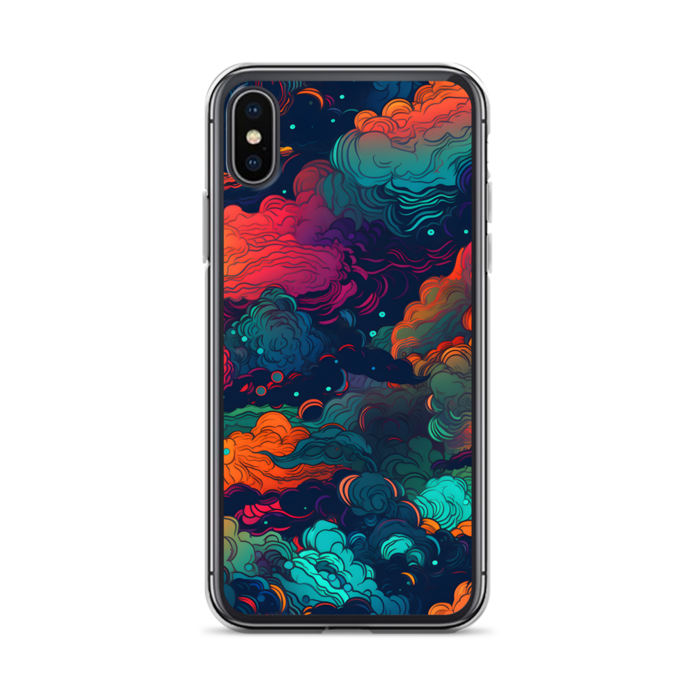 Abstract Neon Cloud Night Clear Case for iPhone®