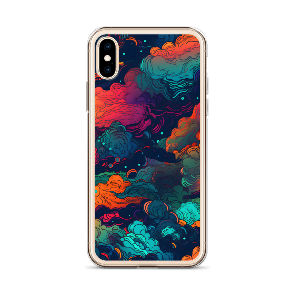 Abstract Neon Cloud Night Clear Case for iPhone®