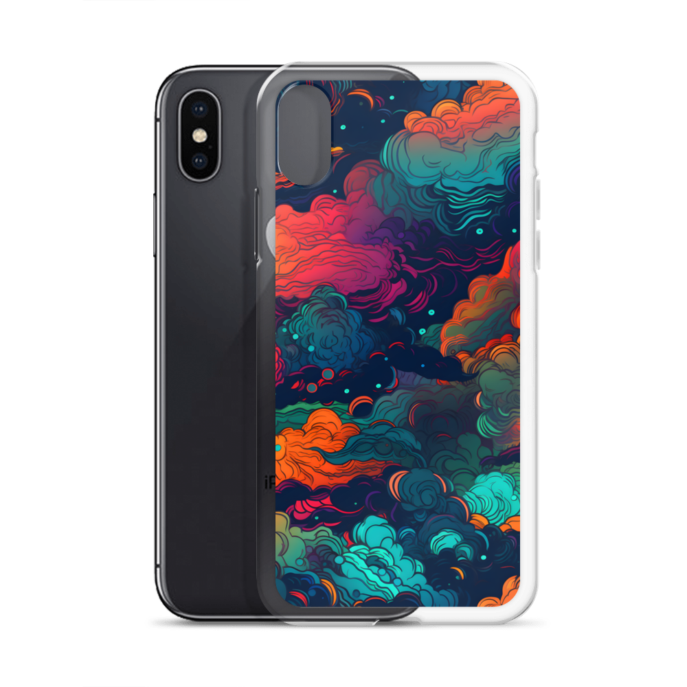 Abstract Neon Cloud Night Clear Case for iPhone®