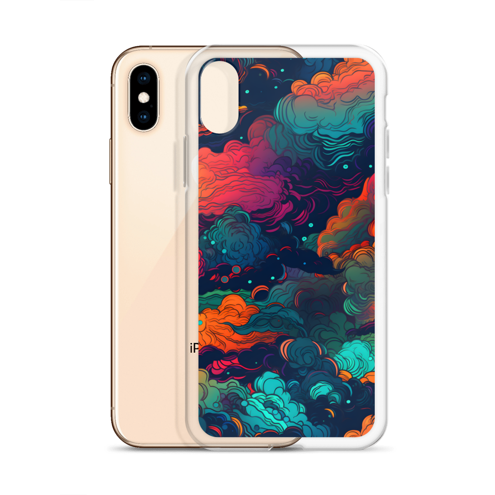 Abstract Neon Cloud Night Clear Case for iPhone®