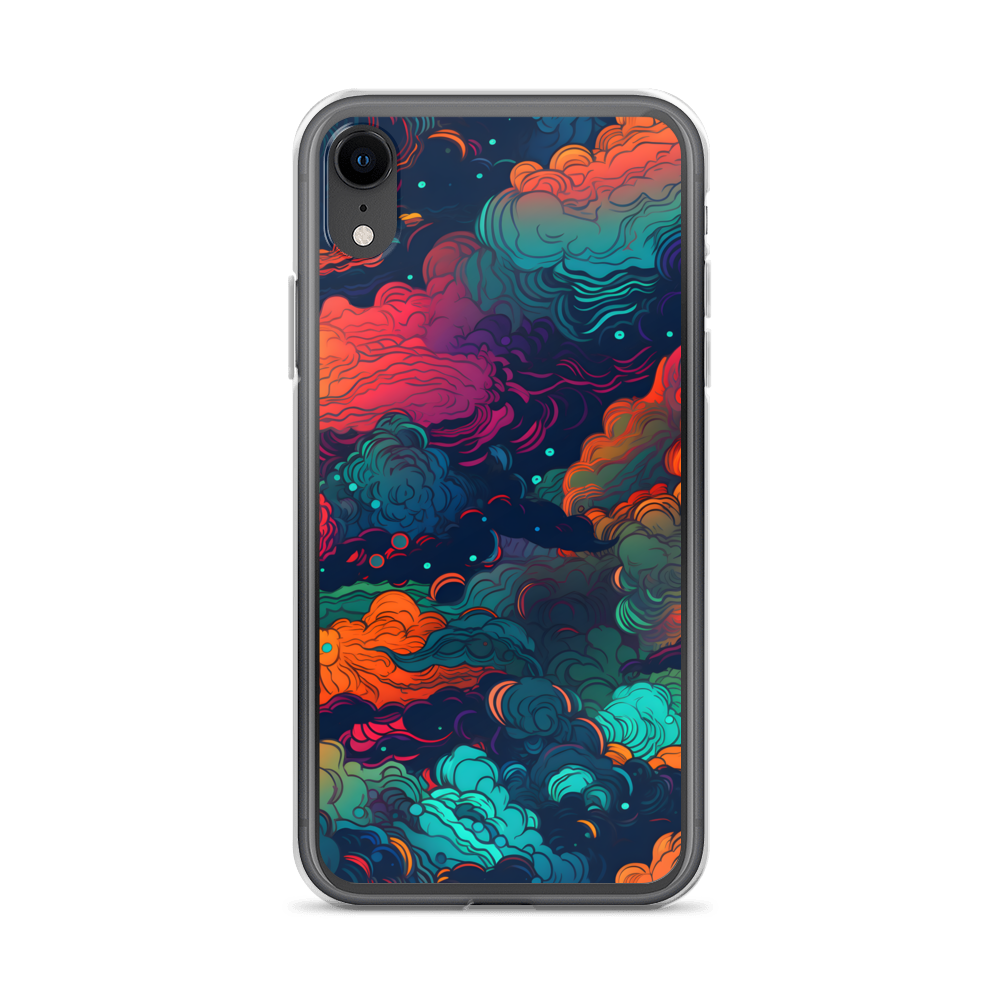 Abstract Neon Cloud Night Clear Case for iPhone®