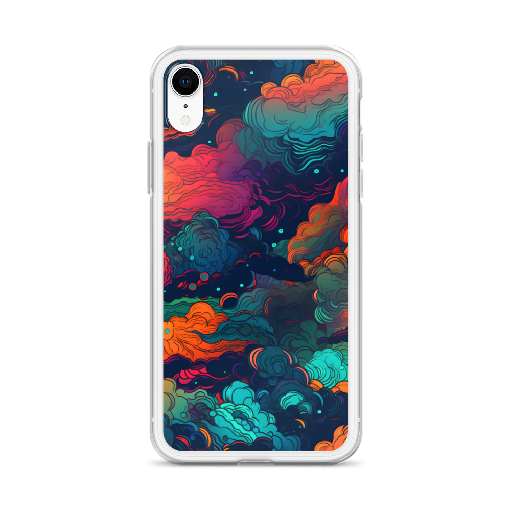 Abstract Neon Cloud Night Clear Case for iPhone®