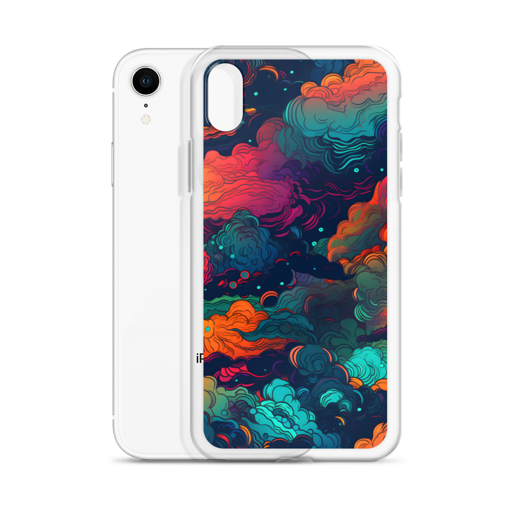 Abstract Neon Cloud Night Clear Case for iPhone®