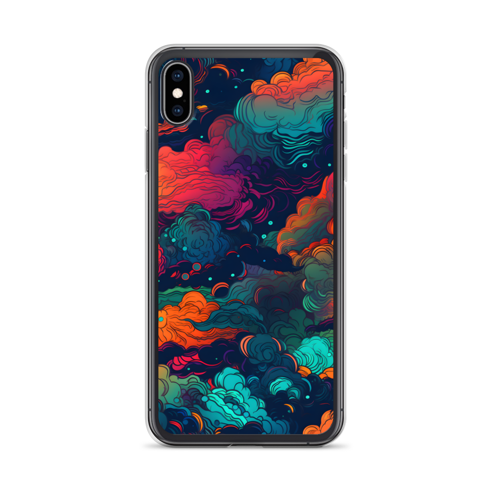 Abstract Neon Cloud Night Clear Case for iPhone®