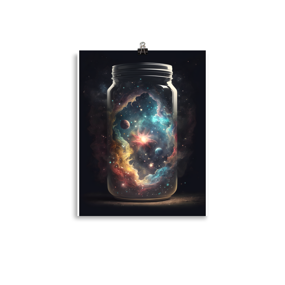 Cosmic Jar Abstract Poster