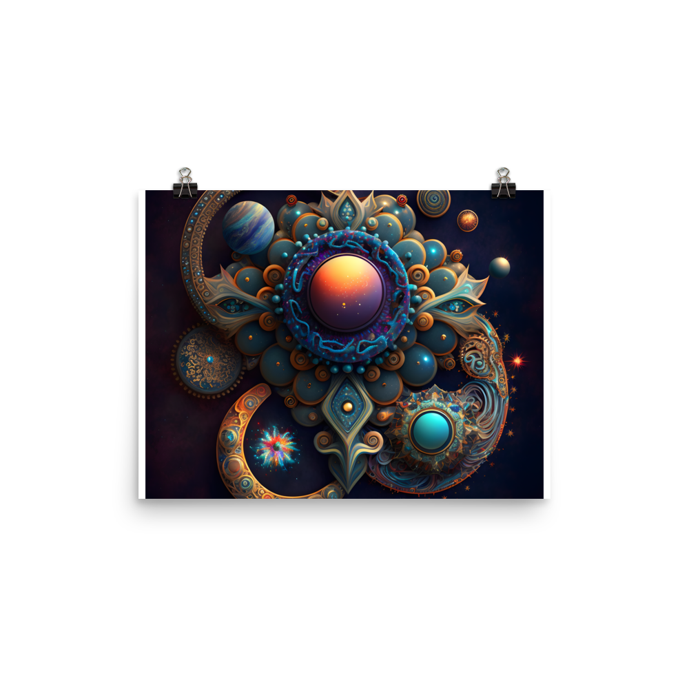 Cosmic Abstract Jewelry Poster