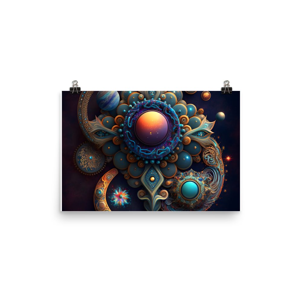 Cosmic Abstract Jewelry Poster