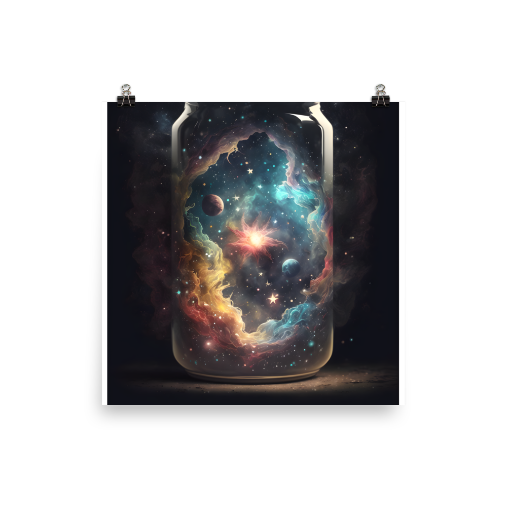 Cosmic Jar Abstract Poster