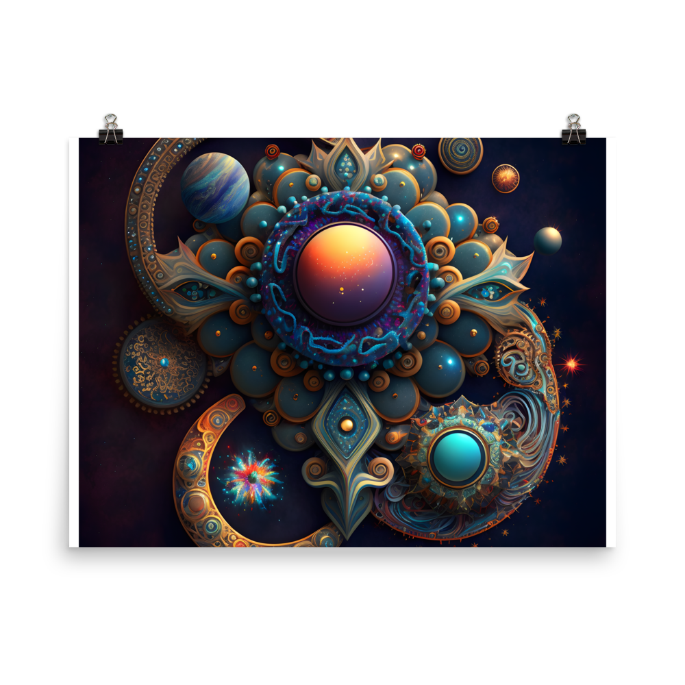 Cosmic Abstract Jewelry Poster