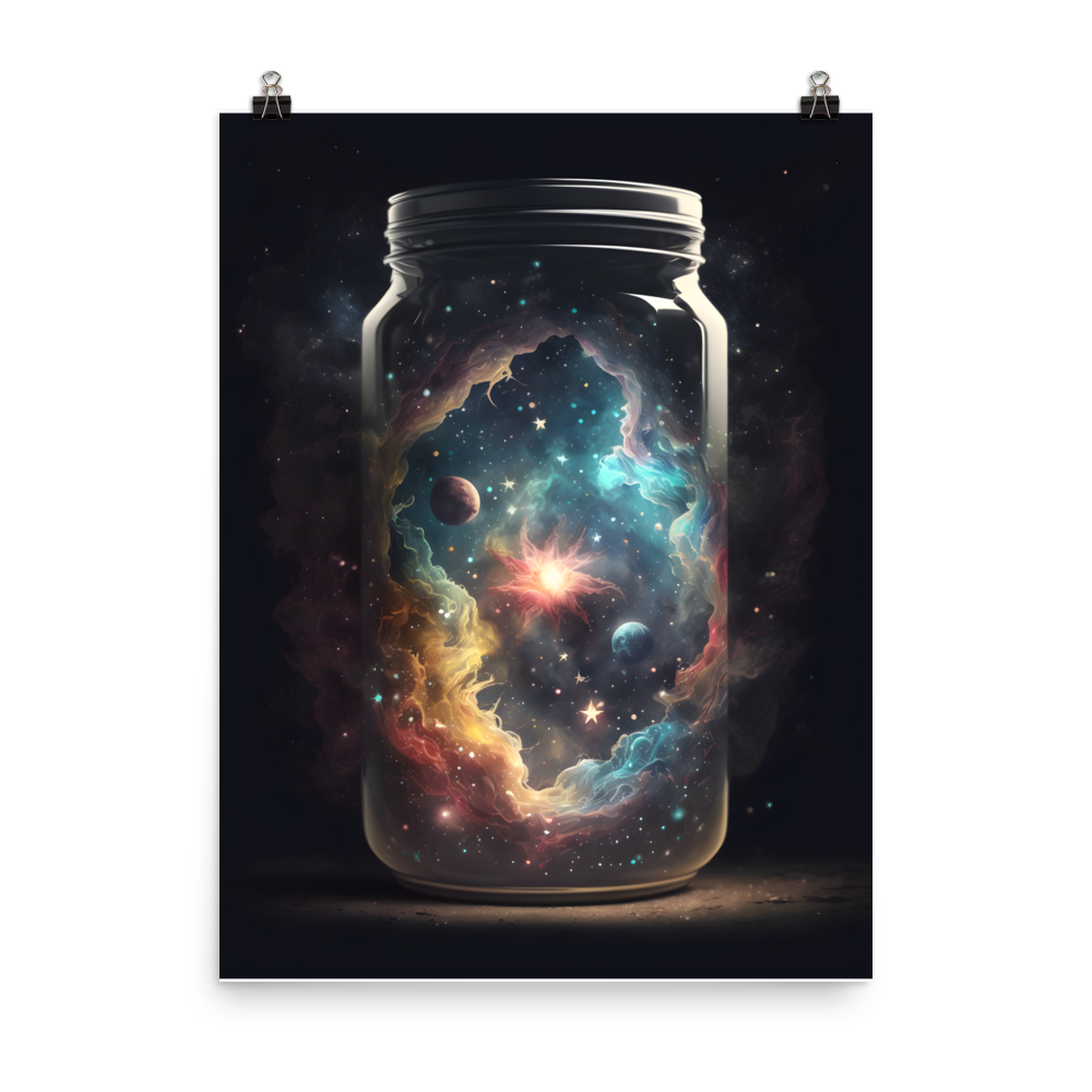 Cosmic Jar Abstract Poster