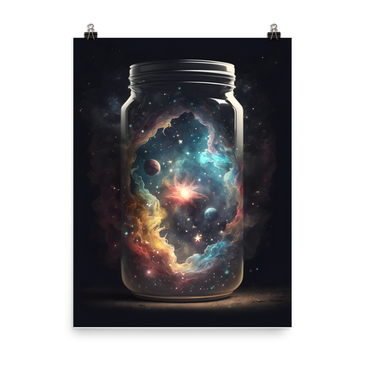 Cosmic Jar Abstract Poster