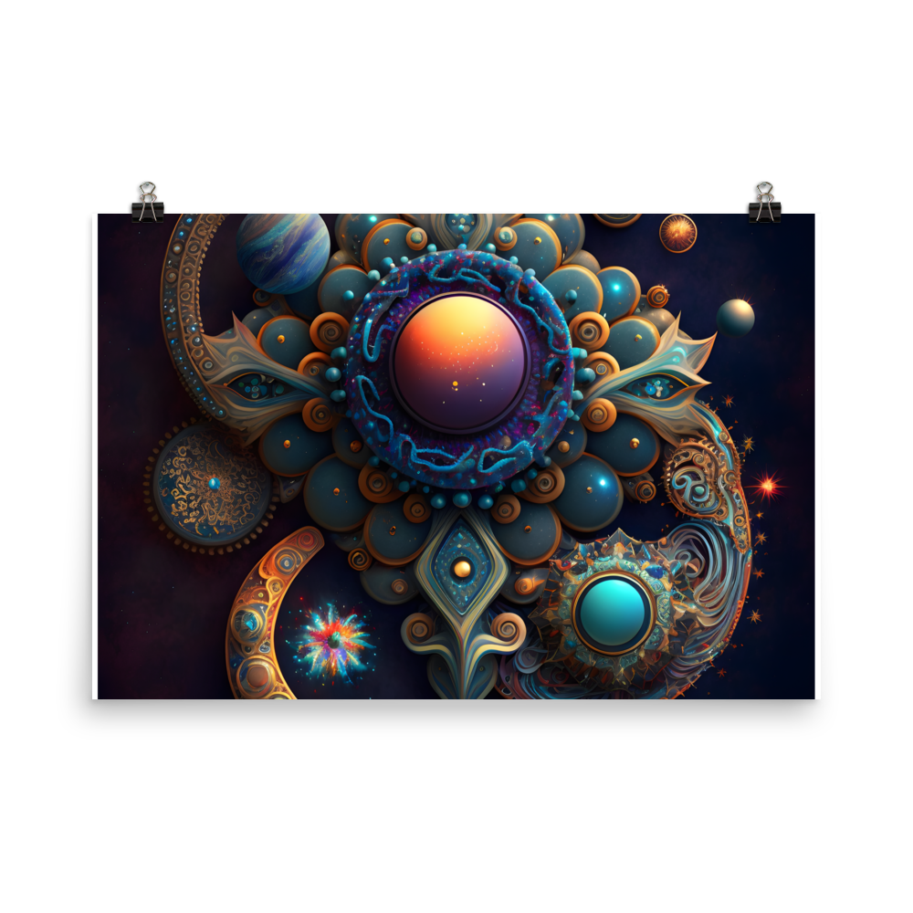 Cosmic Abstract Jewelry Poster