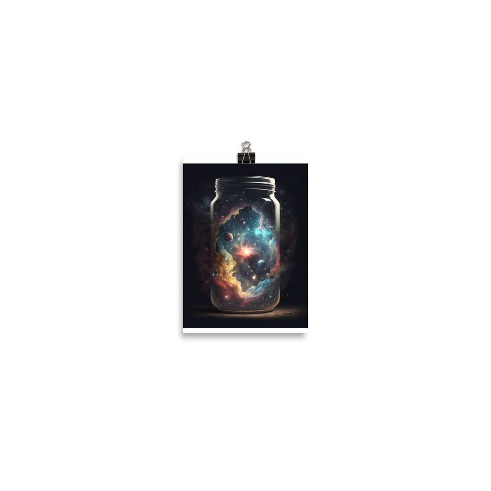 Cosmic Jar Abstract Poster