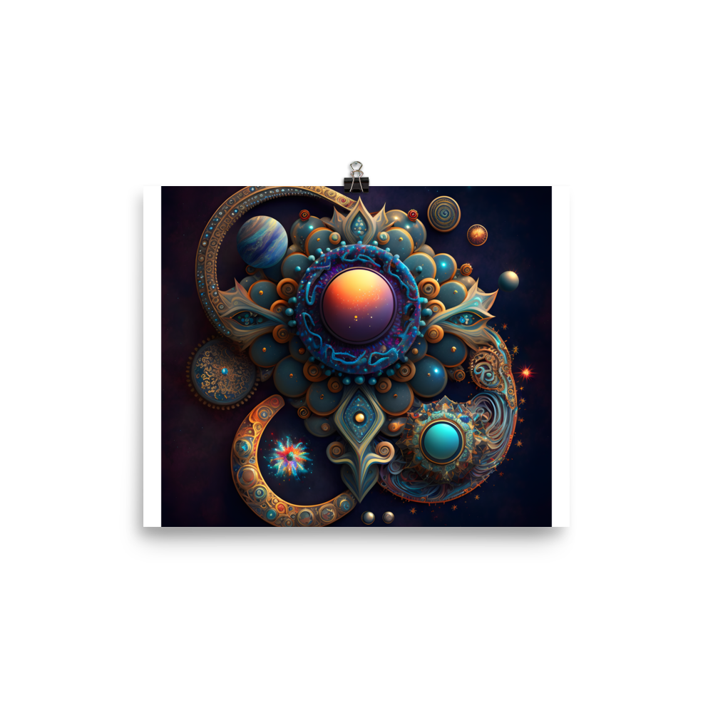 Cosmic Abstract Jewelry Poster