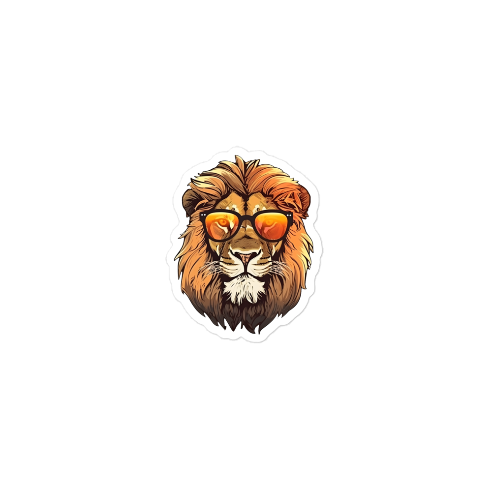 King Lion Drip Sunglass Sticker