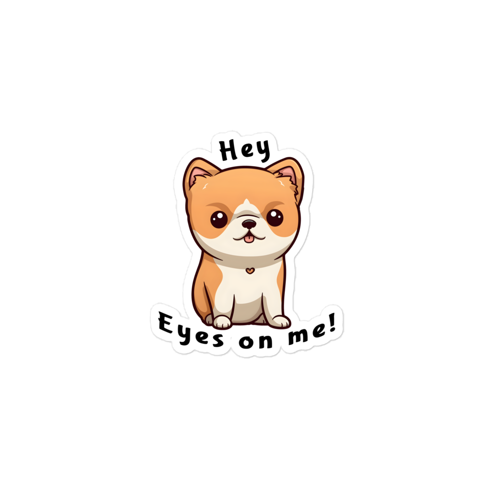 Cute Distraction Puppy Bubble-free stickers