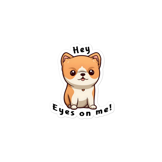 Cute Distraction Puppy Bubble-free stickers