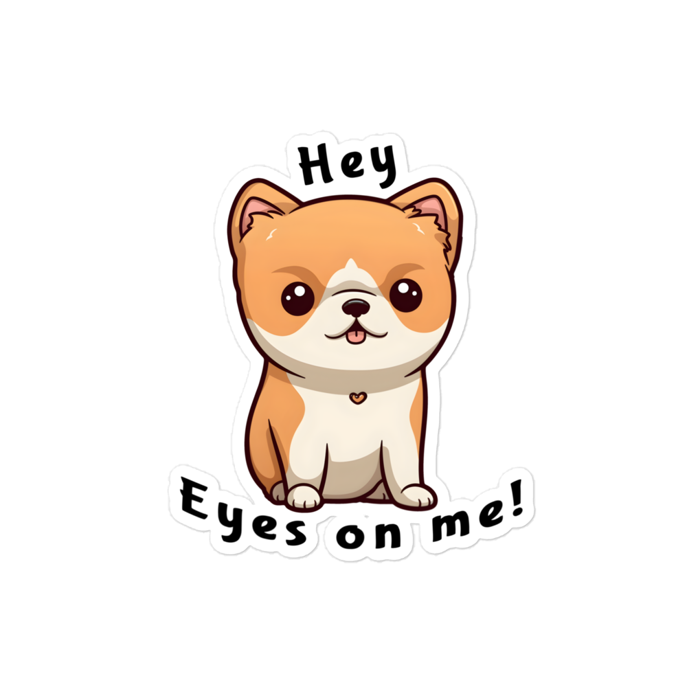 Cute Distraction Puppy Bubble-free stickers