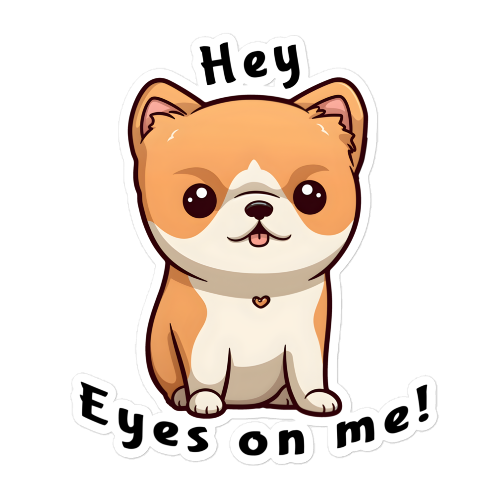 Cute Distraction Puppy Bubble-free stickers