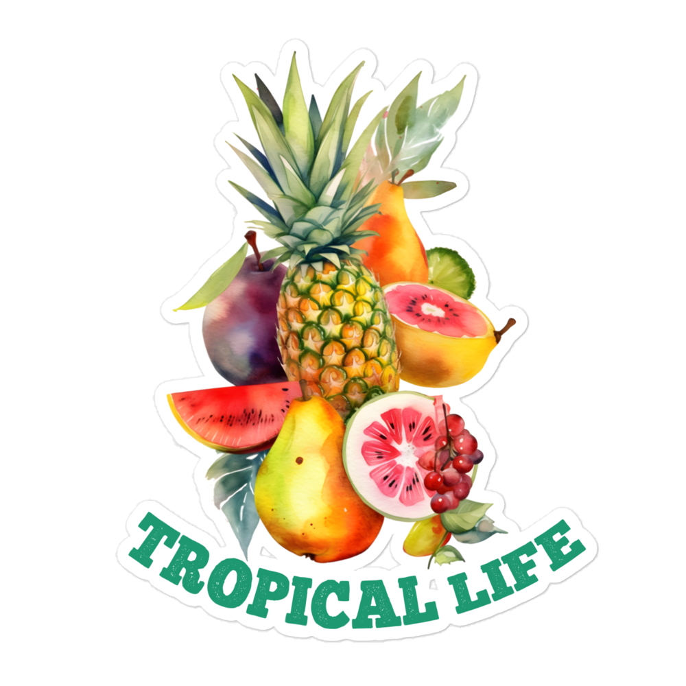 Tropical Life Bubble-free stickers