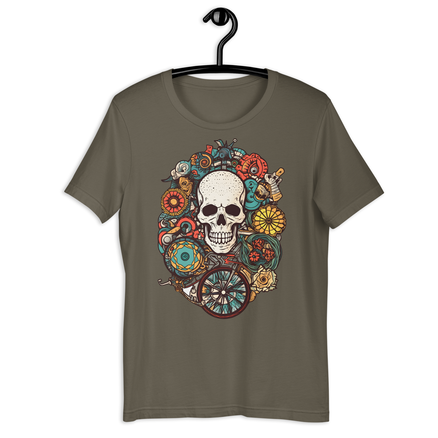 Cycle of life Skull Abstract Unisex t-shirt