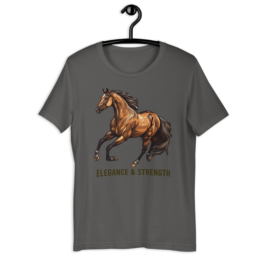 Elegant Strong Brown Horse Unisex t-shirt