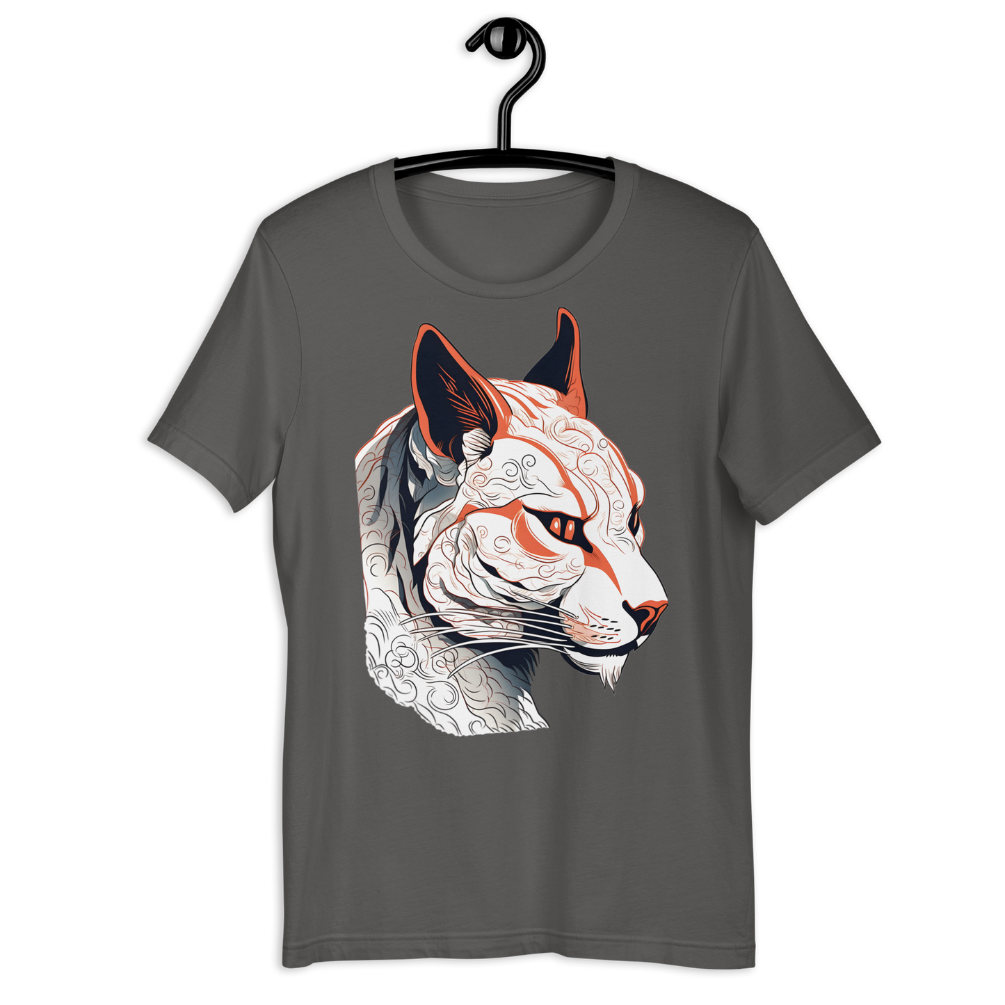 Cat Head Ukiyo-e design Unisex t-shirt