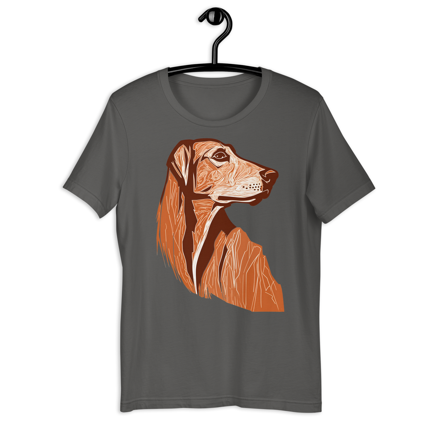 Dog cave-painting vector design Unisex t-shirt