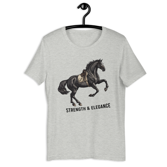 Strong Elegant Black Horse Unisex t-shirt